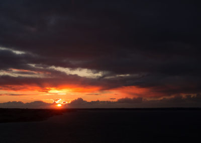 LIVSSPOR fotograferer solens farvel og tak ud over Thisted Bredning.